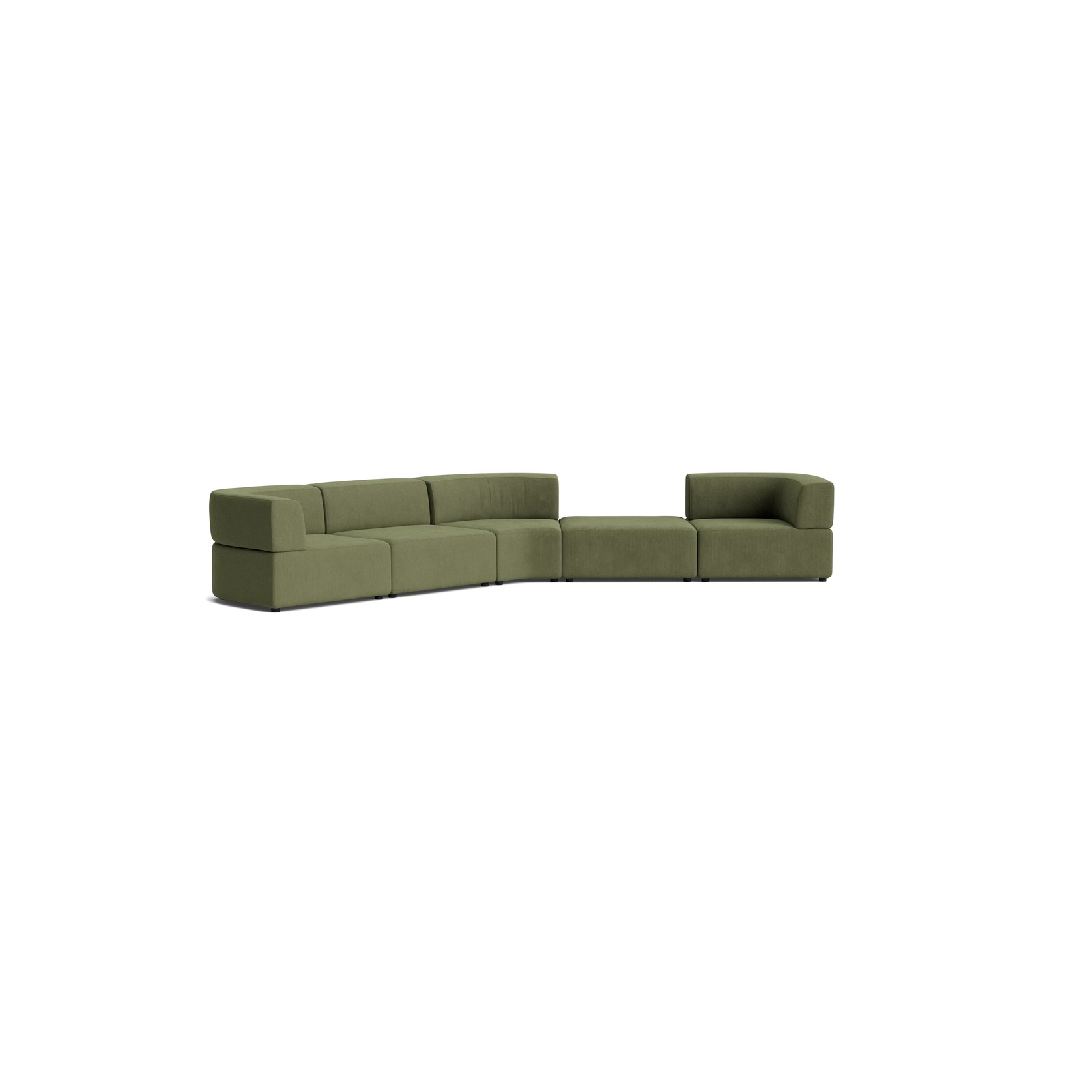 Stretch Large Angled Gap Sofa - Corduroy Forest gallery detail image