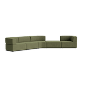 Stretch Large Angled Gap Sofa - Corduroy Forest gallery detail image