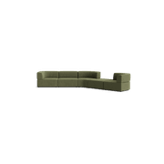 Stretch Large Angled Gap Sofa - Corduroy Forest gallery detail image