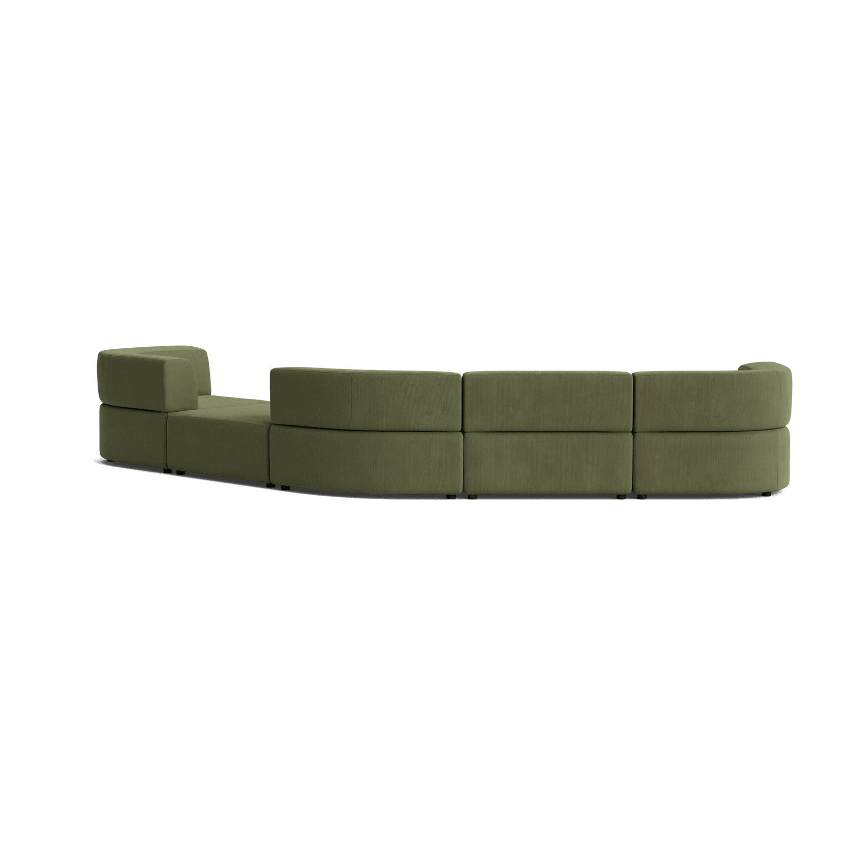 Stretch Large Angled Gap Sofa - Corduroy Forest gallery detail image