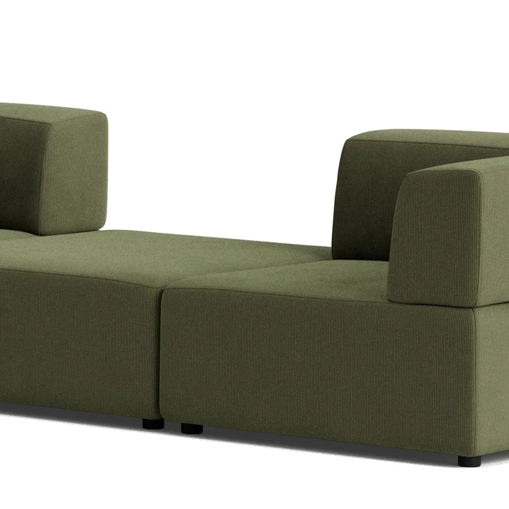 Stretch Large Angled Gap Sofa - Corduroy Forest gallery detail image