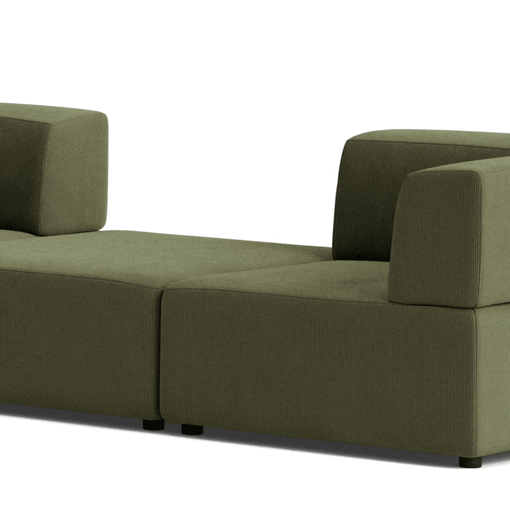 Stretch Large Angled Gap Sofa - Corduroy Forest gallery detail image