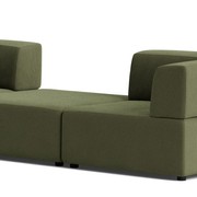 Stretch Large Angled Gap Sofa - Corduroy Forest gallery detail image
