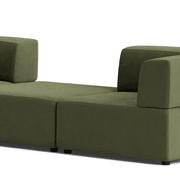 Stretch Large Angled Gap Sofa - Corduroy Forest gallery detail image