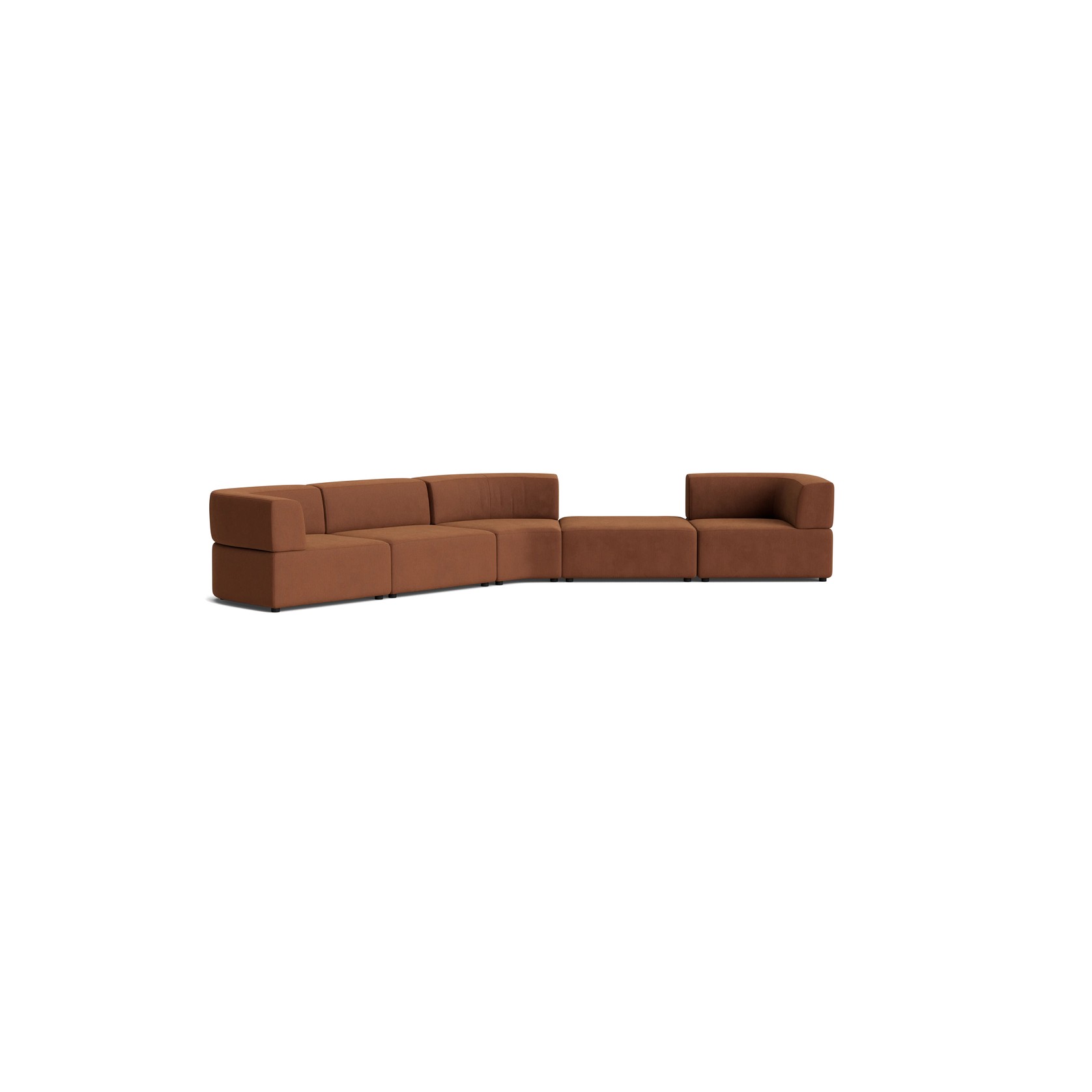 Stretch Large Angled Gap Sofa - Corduroy Cocoa gallery detail image