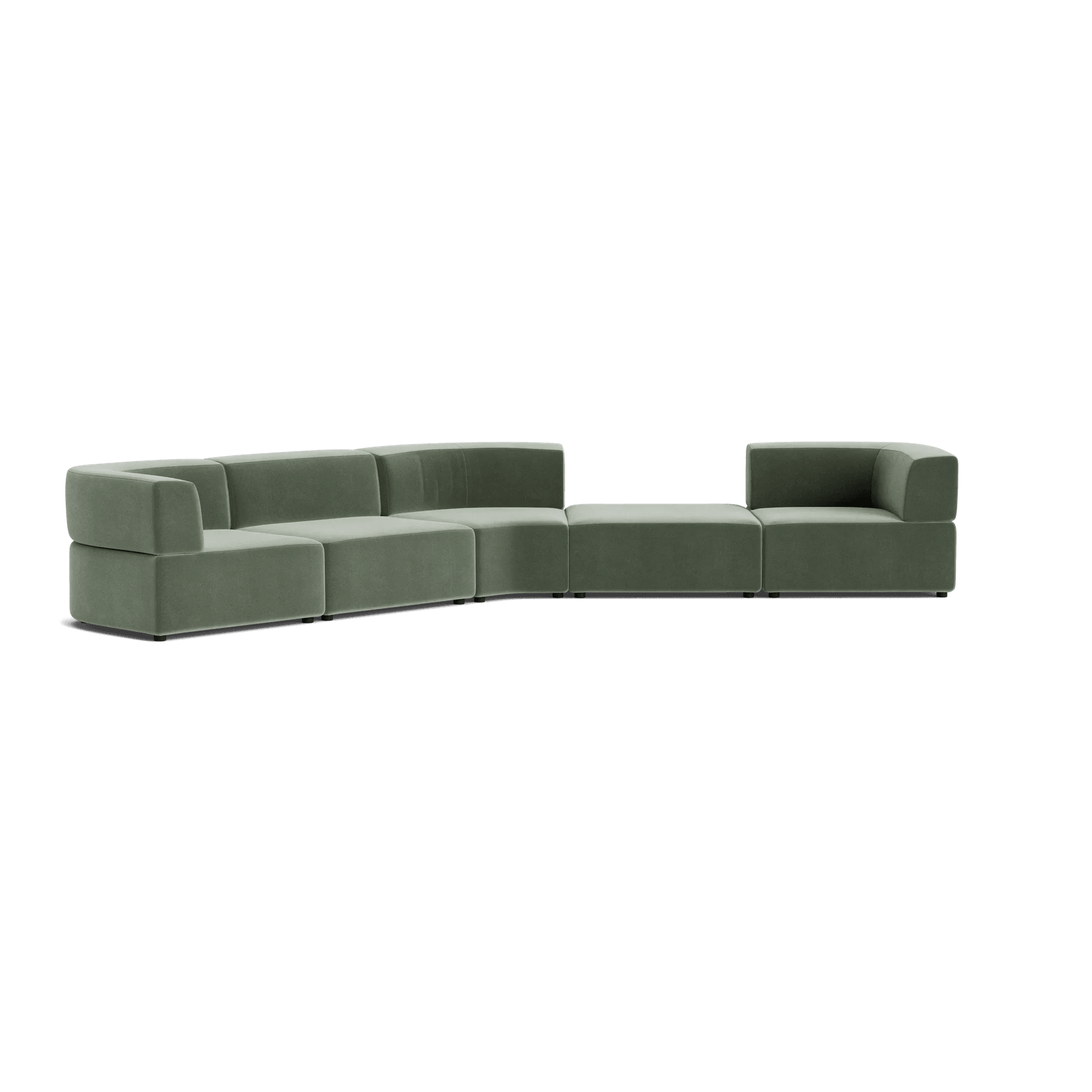 Stretch Large Angled Gap Sofa - Opal Ocean gallery detail image