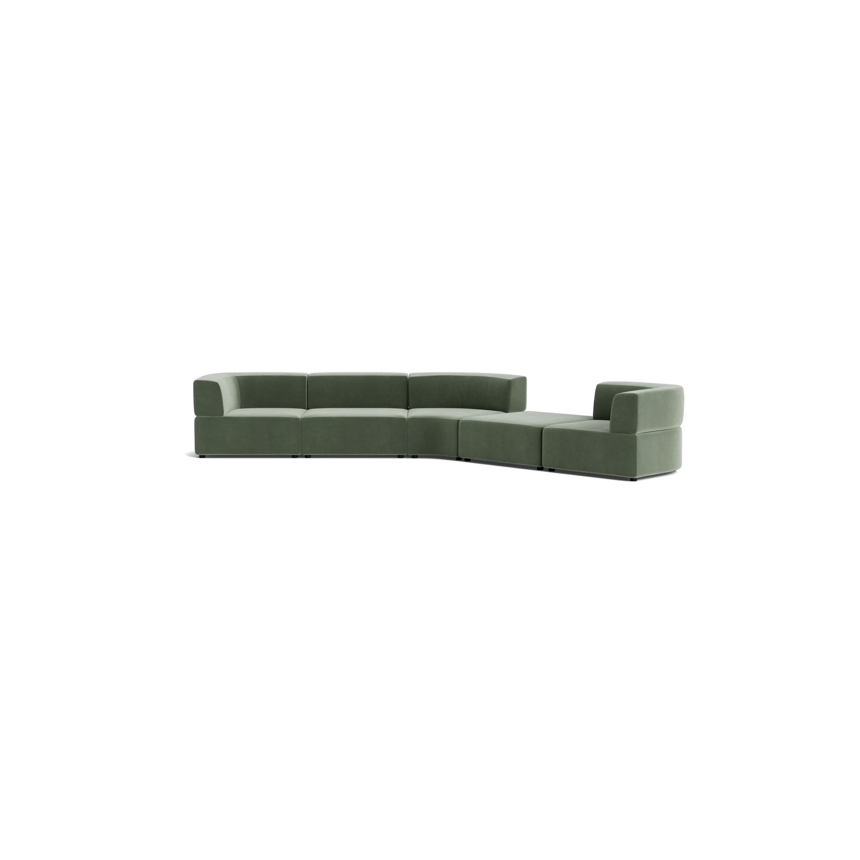 Stretch Large Angled Gap Sofa - Opal Ocean gallery detail image