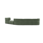 Stretch Large Angled Gap Sofa - Opal Ocean gallery detail image