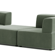Stretch Large Angled Gap Sofa - Opal Ocean gallery detail image