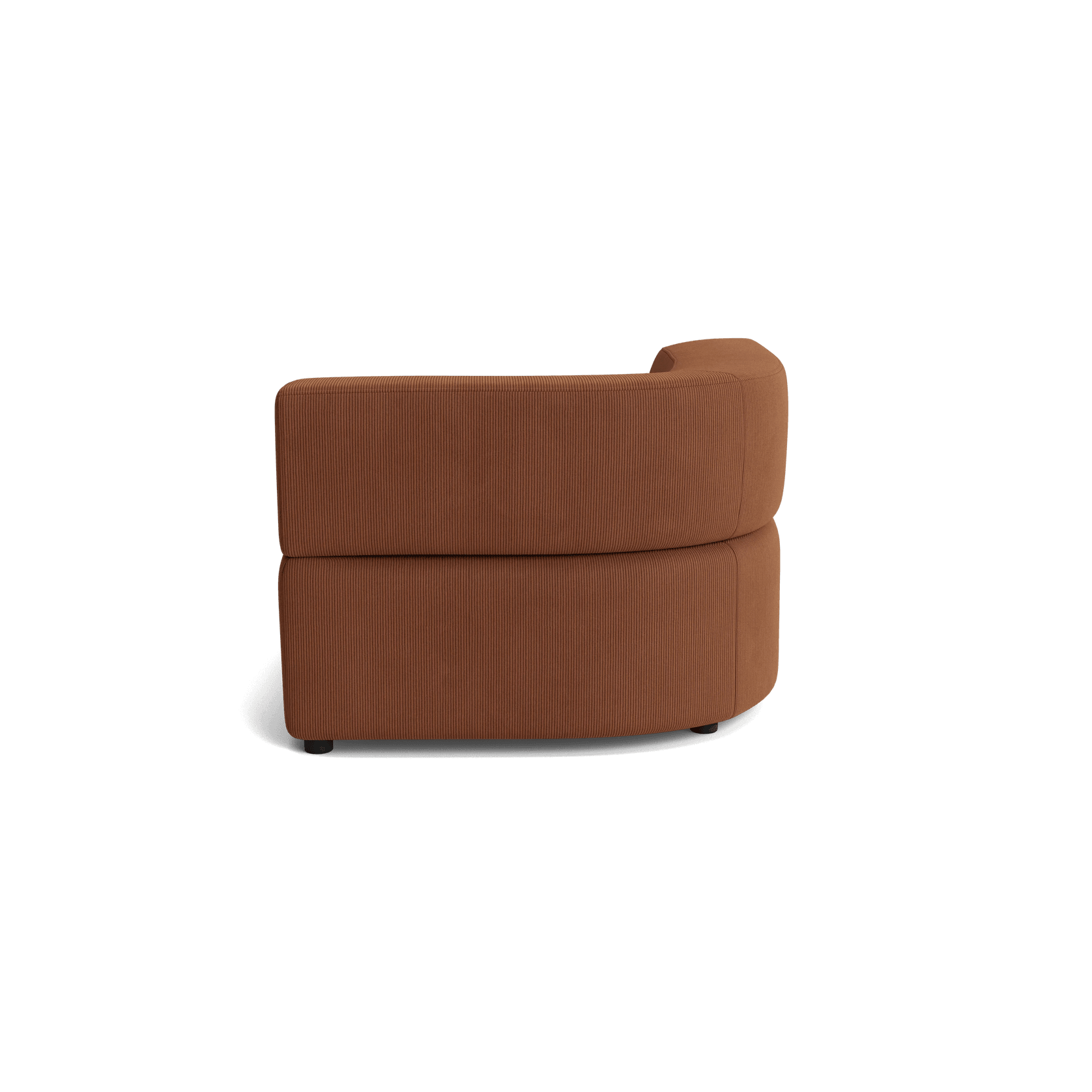 Stretch Corner Module - Corduroy Cocoa gallery detail image