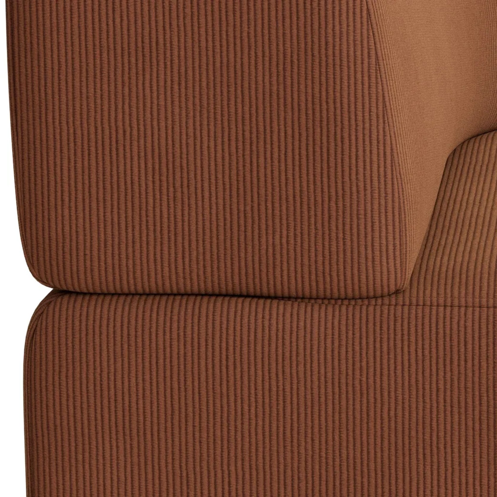 Stretch Corner Module - Corduroy Cocoa gallery detail image
