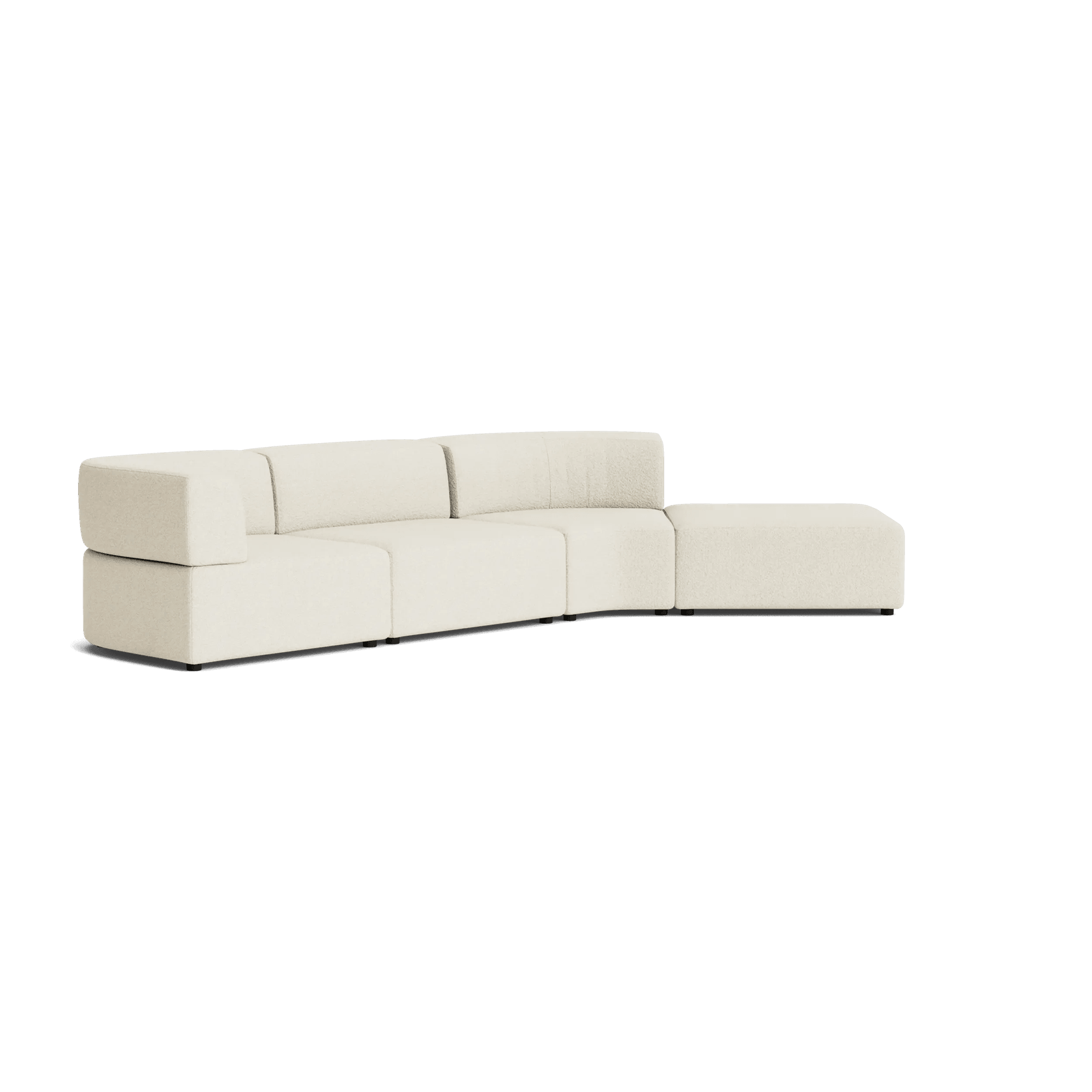 Stretch Open Angled Sofa - Copenhagen Grey gallery detail image