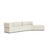 Stretch Open Angled Sofa - Copenhagen Grey gallery detail image