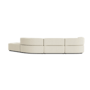 Stretch Open Angled Sofa - Copenhagen Grey gallery detail image