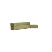 Stretch Open Angled Sofa - Fossil Eucalyptus gallery detail image