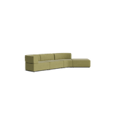 Stretch Open Angled Sofa - Fossil Eucalyptus gallery detail image