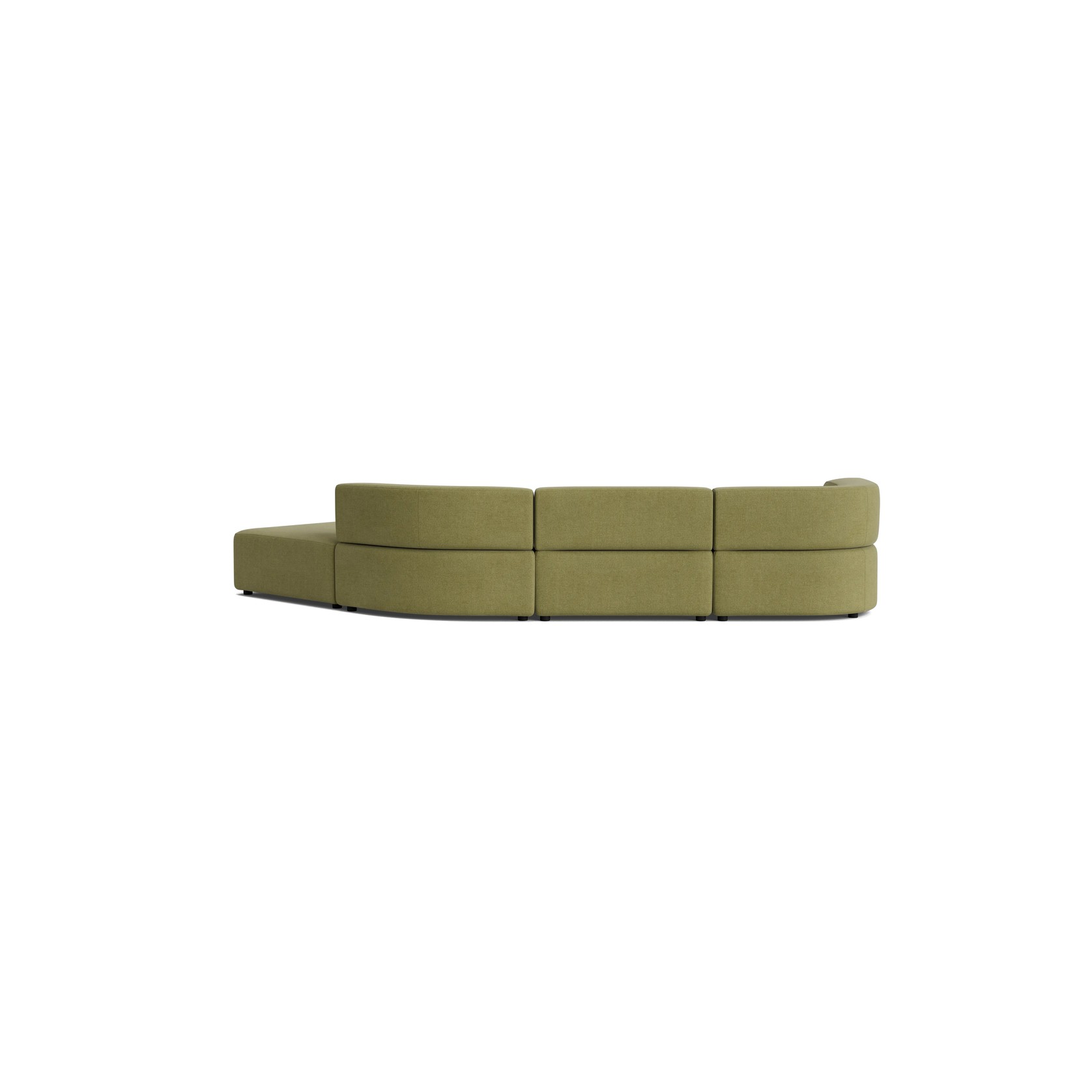 Stretch Open Angled Sofa - Fossil Eucalyptus gallery detail image