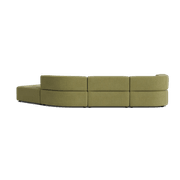 Stretch Open Angled Sofa - Fossil Eucalyptus gallery detail image