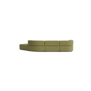 Stretch Open Angled Sofa - Fossil Eucalyptus gallery detail image