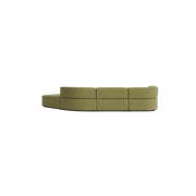 Stretch Open Angled Sofa - Fossil Eucalyptus gallery detail image