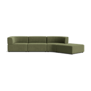 Stretch Open Angled Sofa - Corduroy Forest gallery detail image
