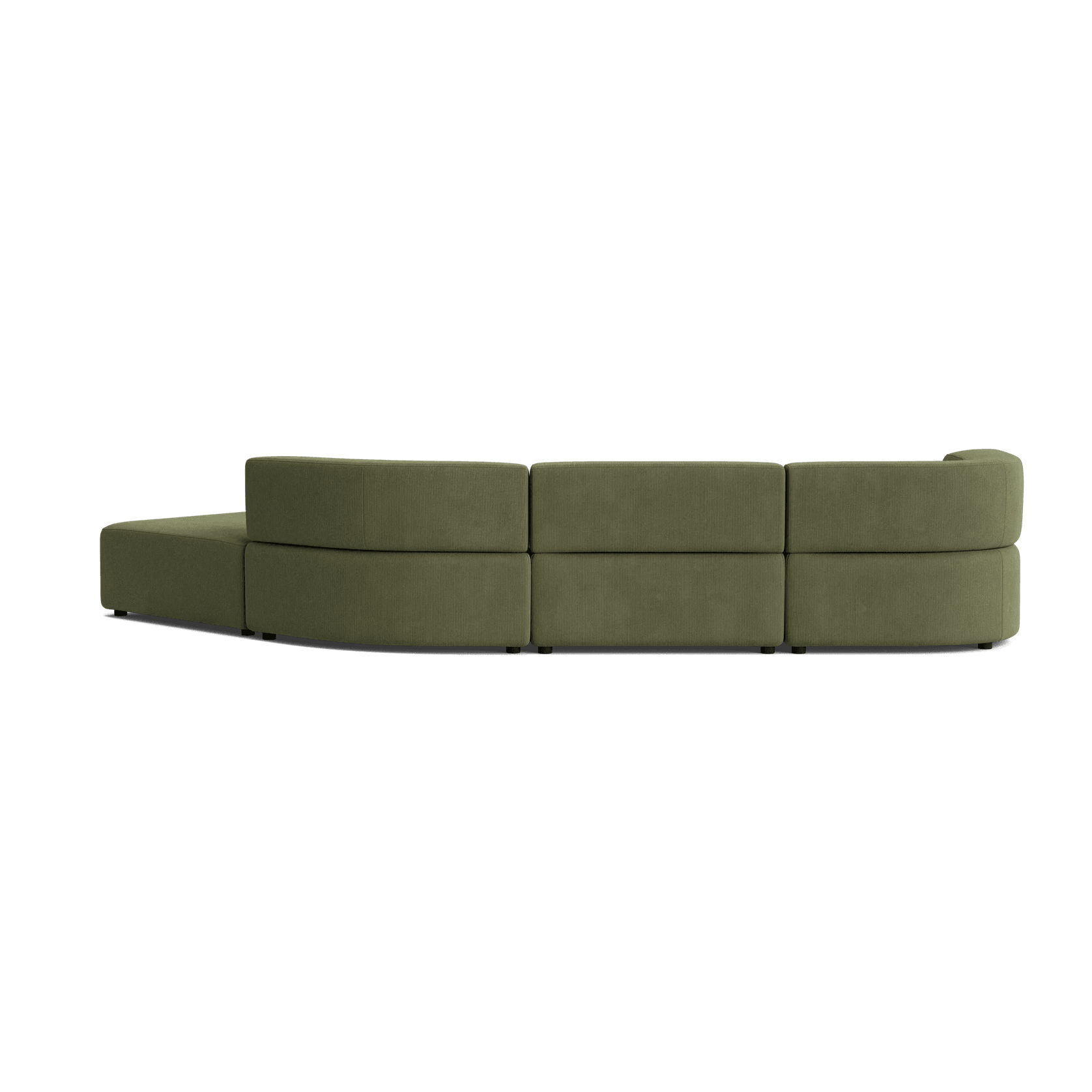 Stretch Open Angled Sofa - Corduroy Forest gallery detail image