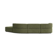 Stretch Open Angled Sofa - Corduroy Forest gallery detail image