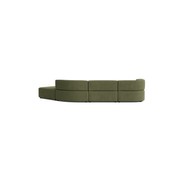 Stretch Open Angled Sofa - Corduroy Forest gallery detail image