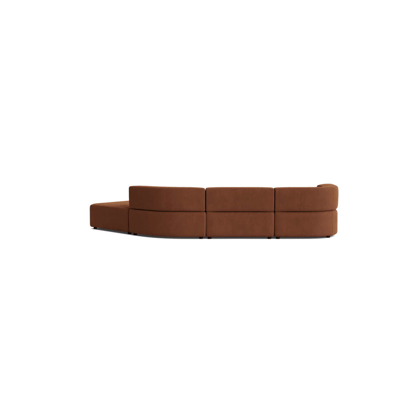 Stretch Open Angled Sofa - Corduroy Cocoa gallery detail image