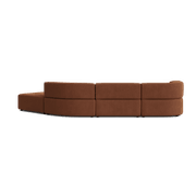 Stretch Open Angled Sofa - Corduroy Cocoa gallery detail image