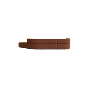 Stretch Open Angled Sofa - Corduroy Cocoa gallery detail image