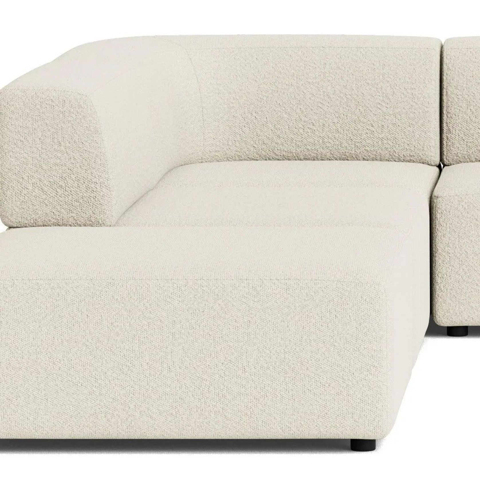 Stretch Open Corner Sofa - Copenhagen Grey gallery detail image