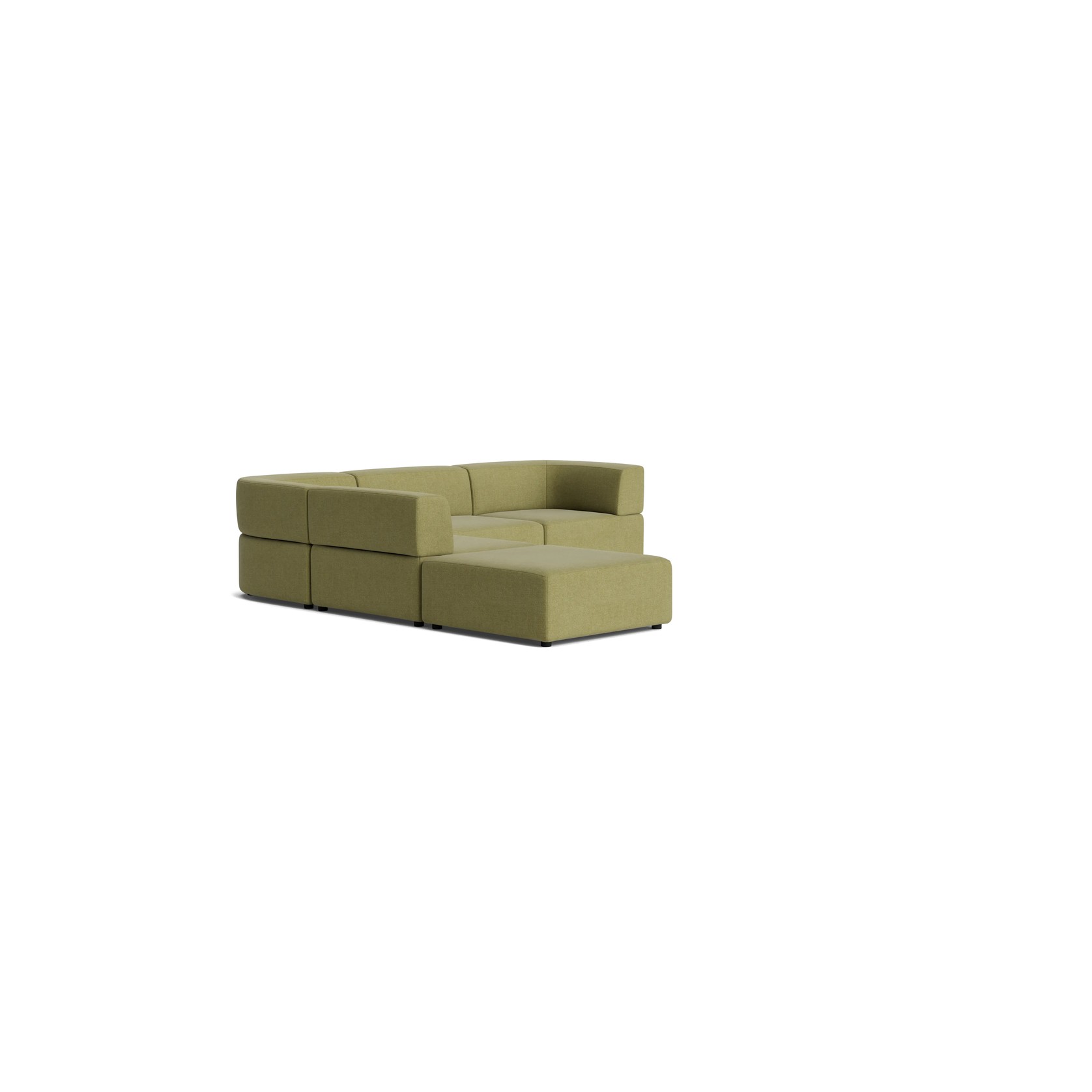 Stretch Open Corner Sofa - Fossil Eucalyptus gallery detail image