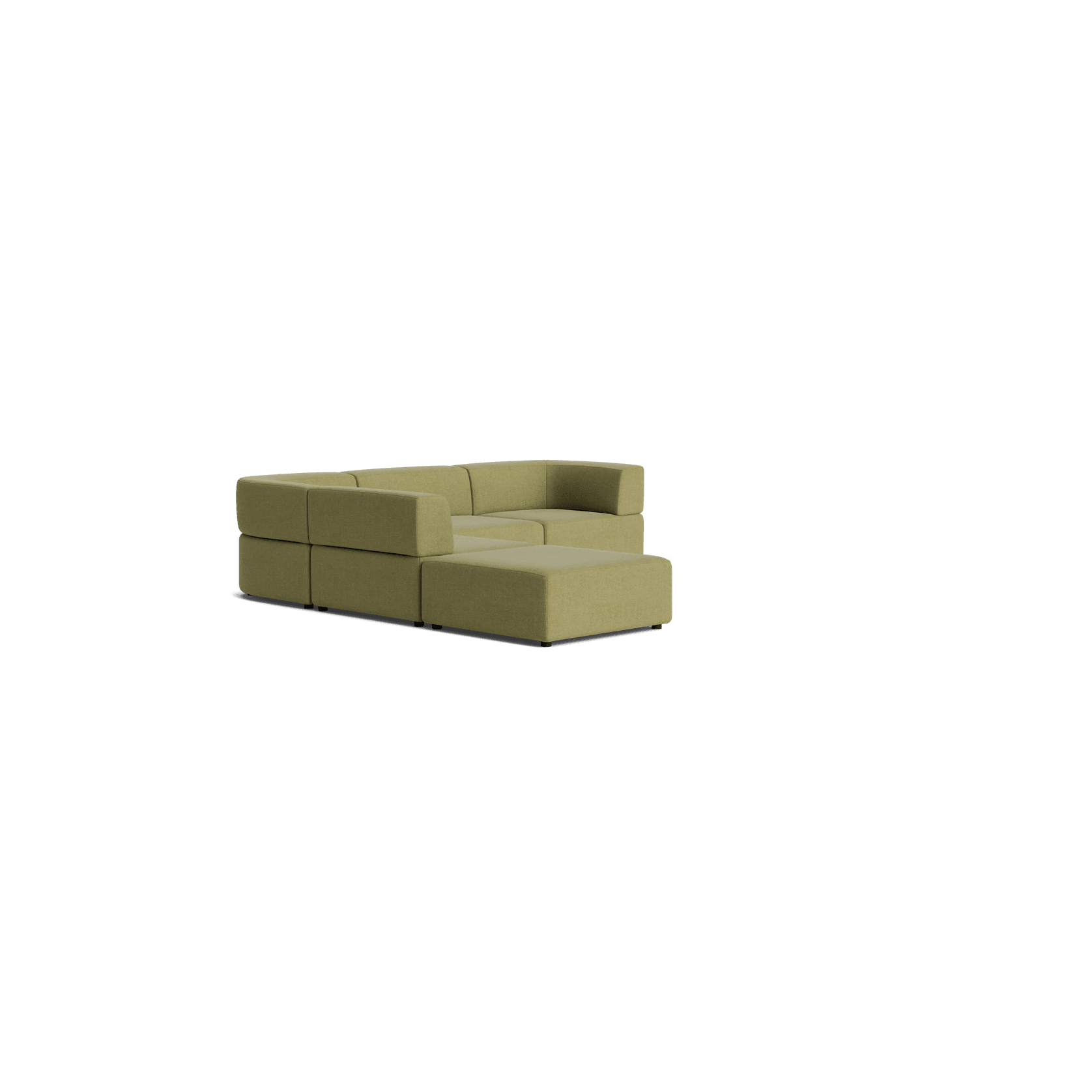 Stretch Open Corner Sofa - Fossil Eucalyptus gallery detail image