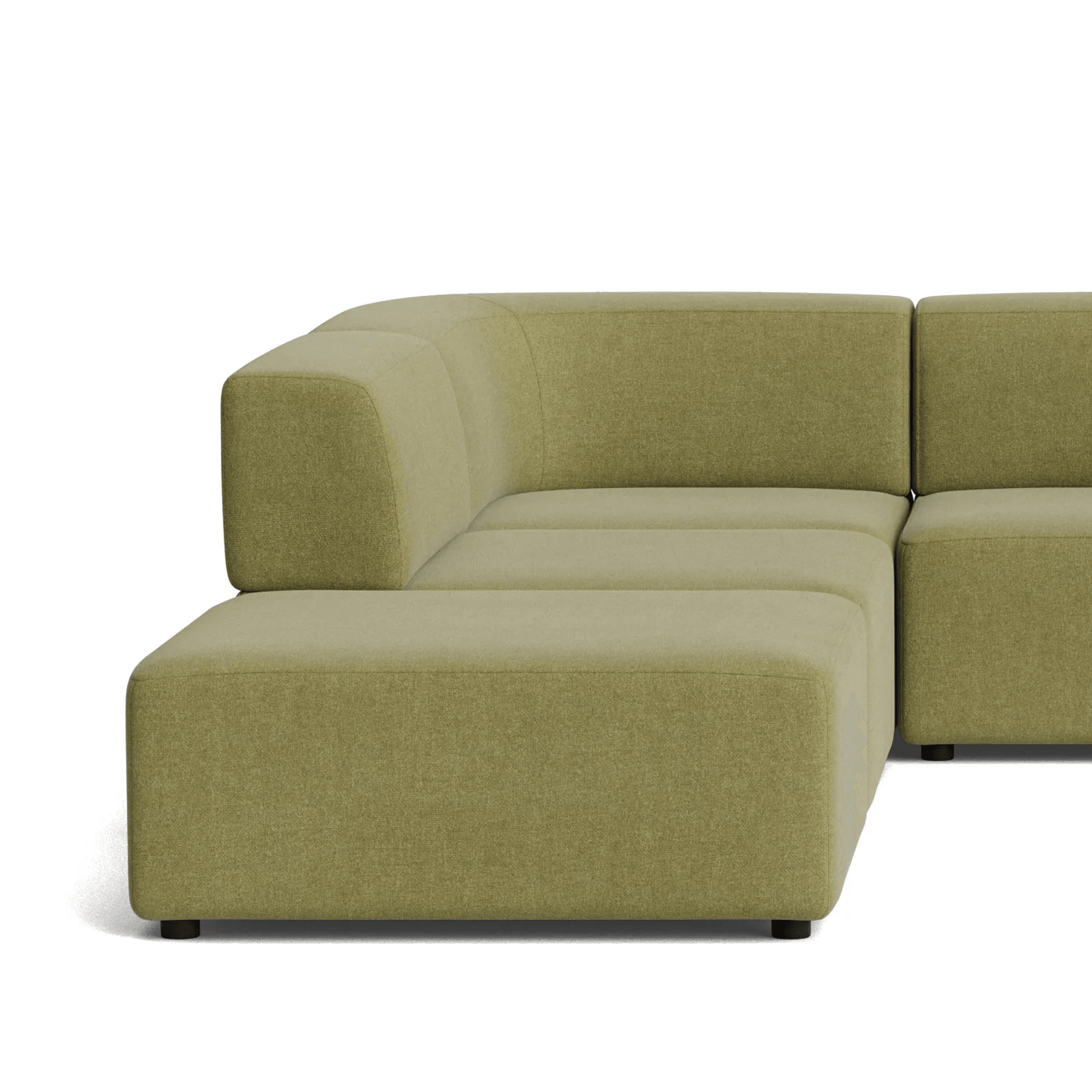 Stretch Open Corner Sofa - Fossil Eucalyptus gallery detail image