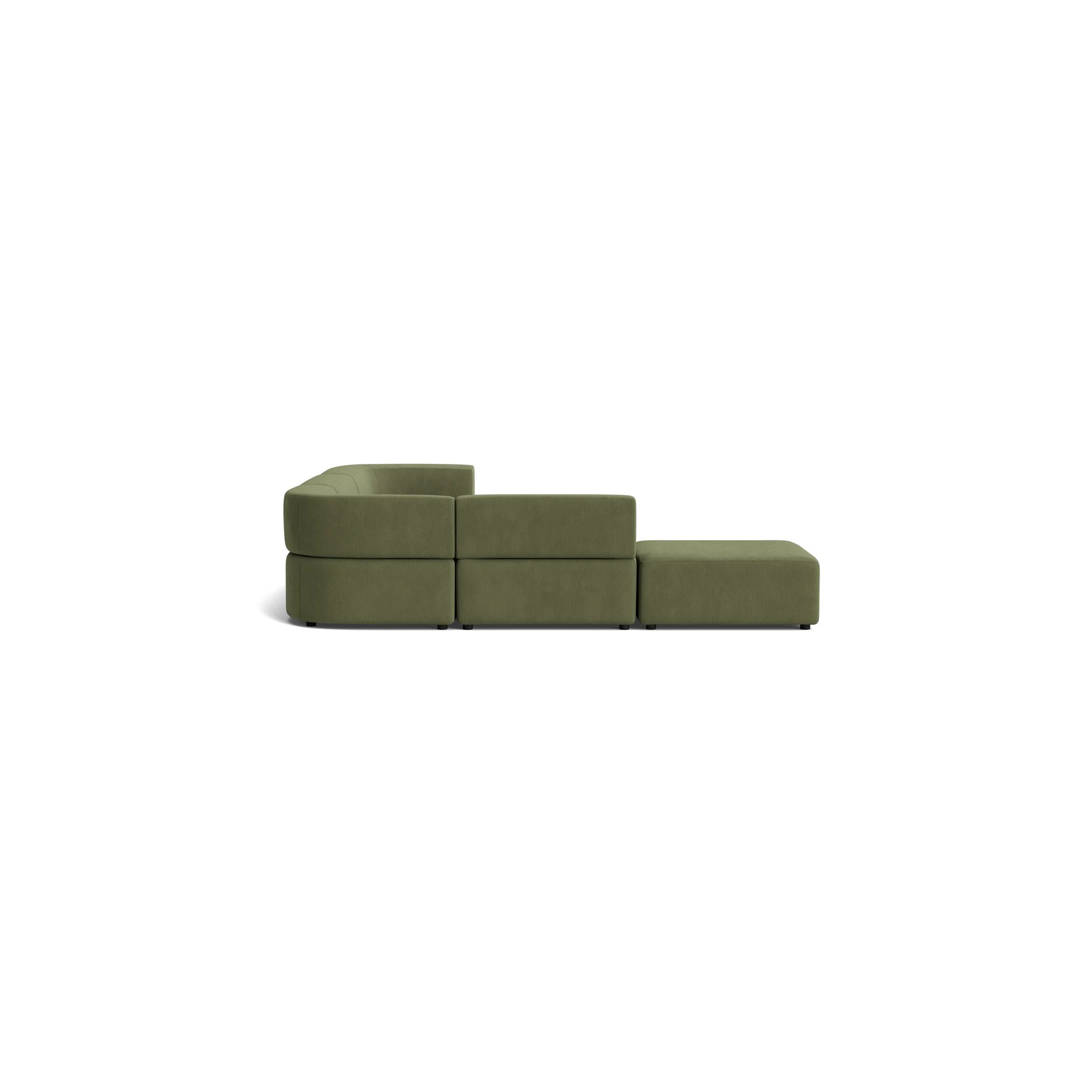 Stretch Open Corner Sofa - Corduroy Forest gallery detail image