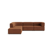 Stretch Open Corner Sofa - Corduroy Cocoa gallery detail image