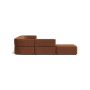 Stretch Open Corner Sofa - Corduroy Cocoa gallery detail image