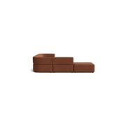 Stretch Open Corner Sofa - Corduroy Cocoa gallery detail image