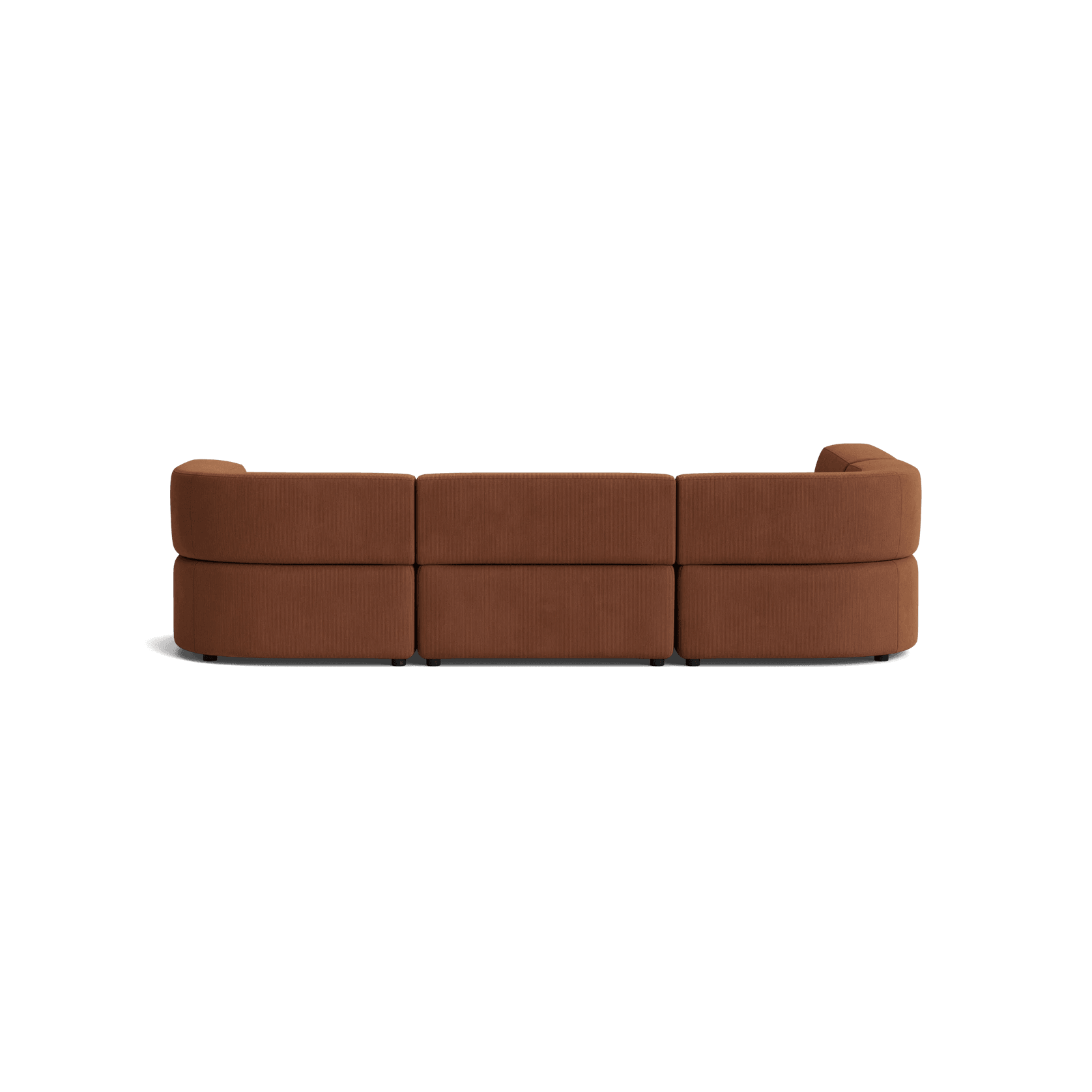 Stretch Open Corner Sofa - Corduroy Cocoa gallery detail image