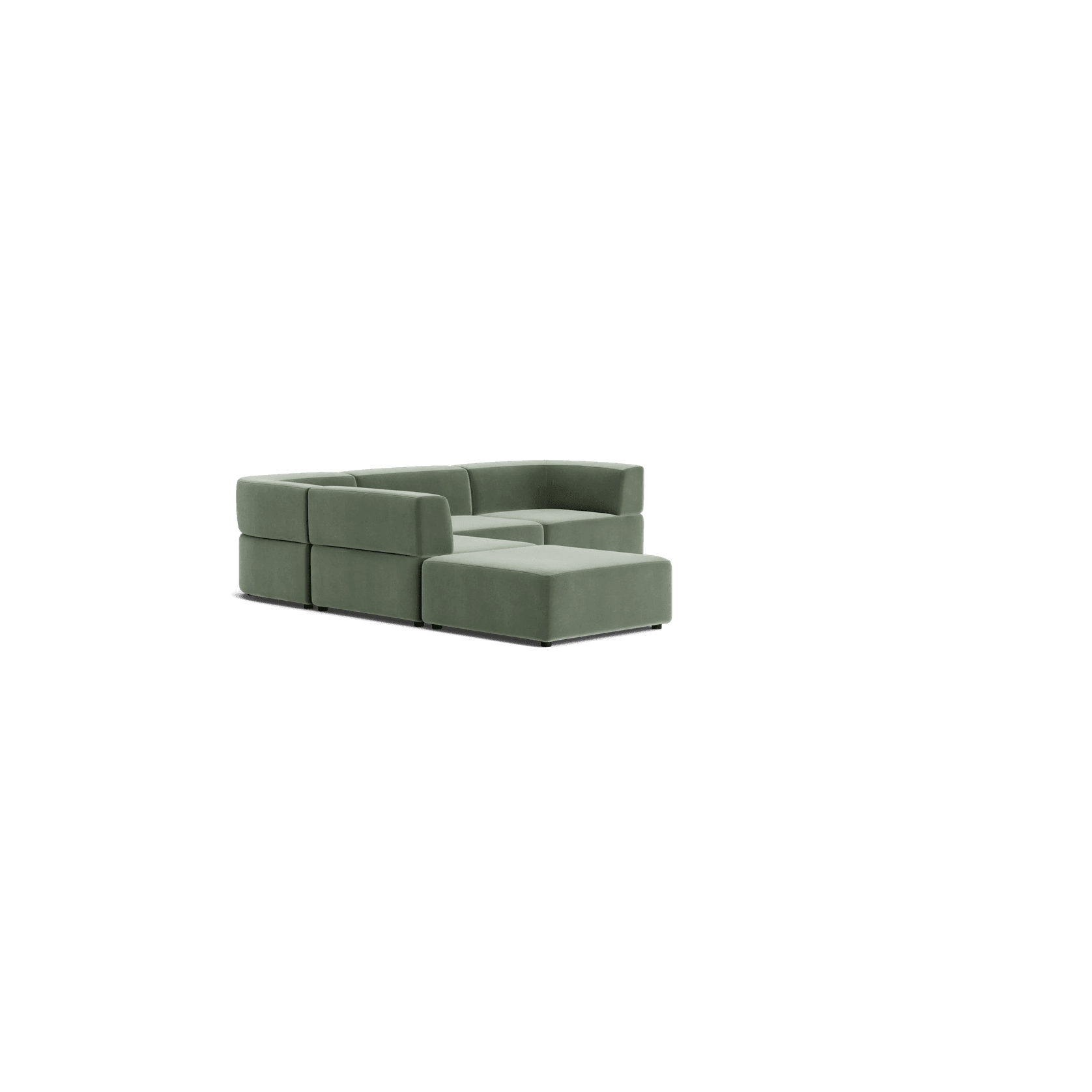 Stretch Open Corner Sofa - Opal Ocean gallery detail image