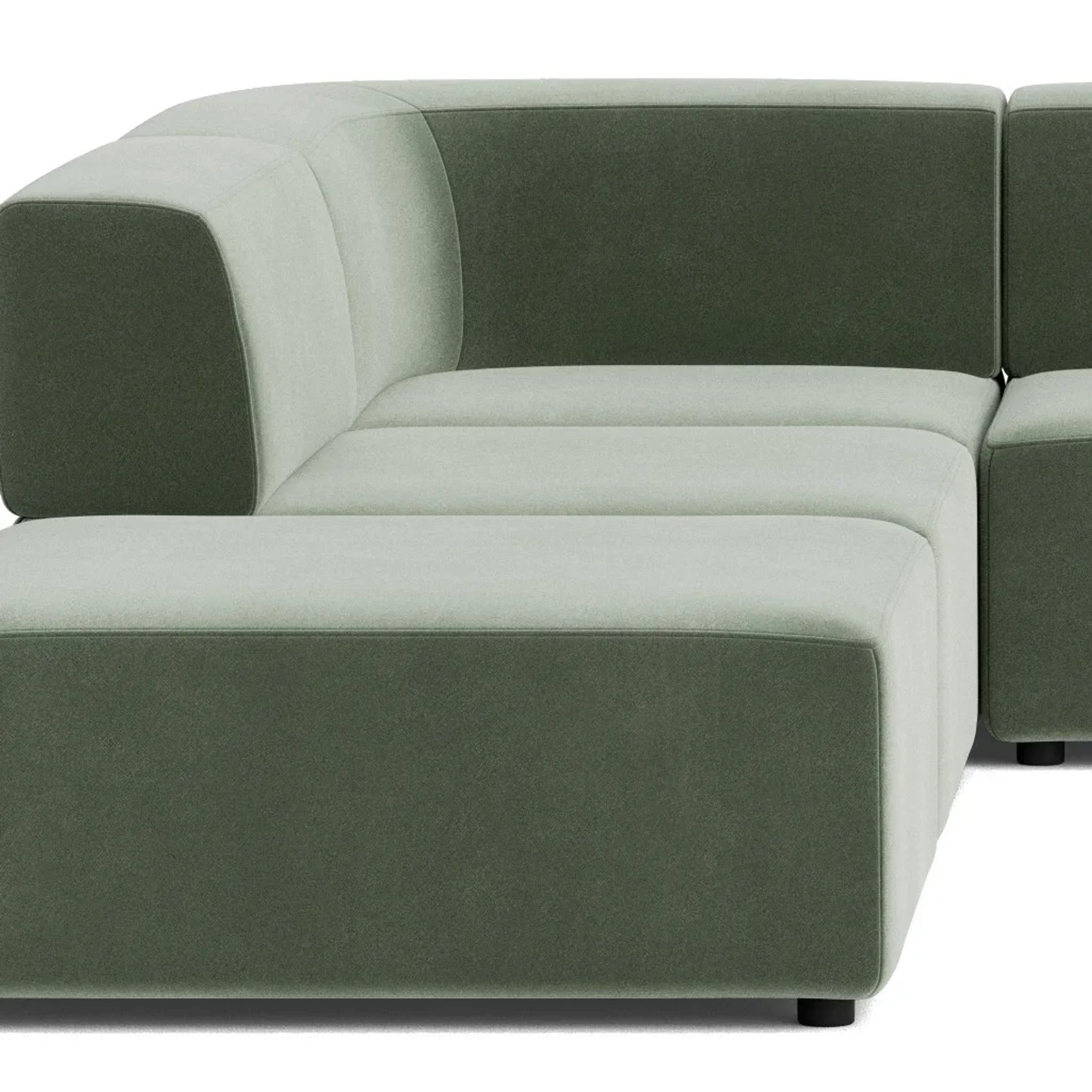 Stretch Open Corner Sofa - Opal Ocean gallery detail image