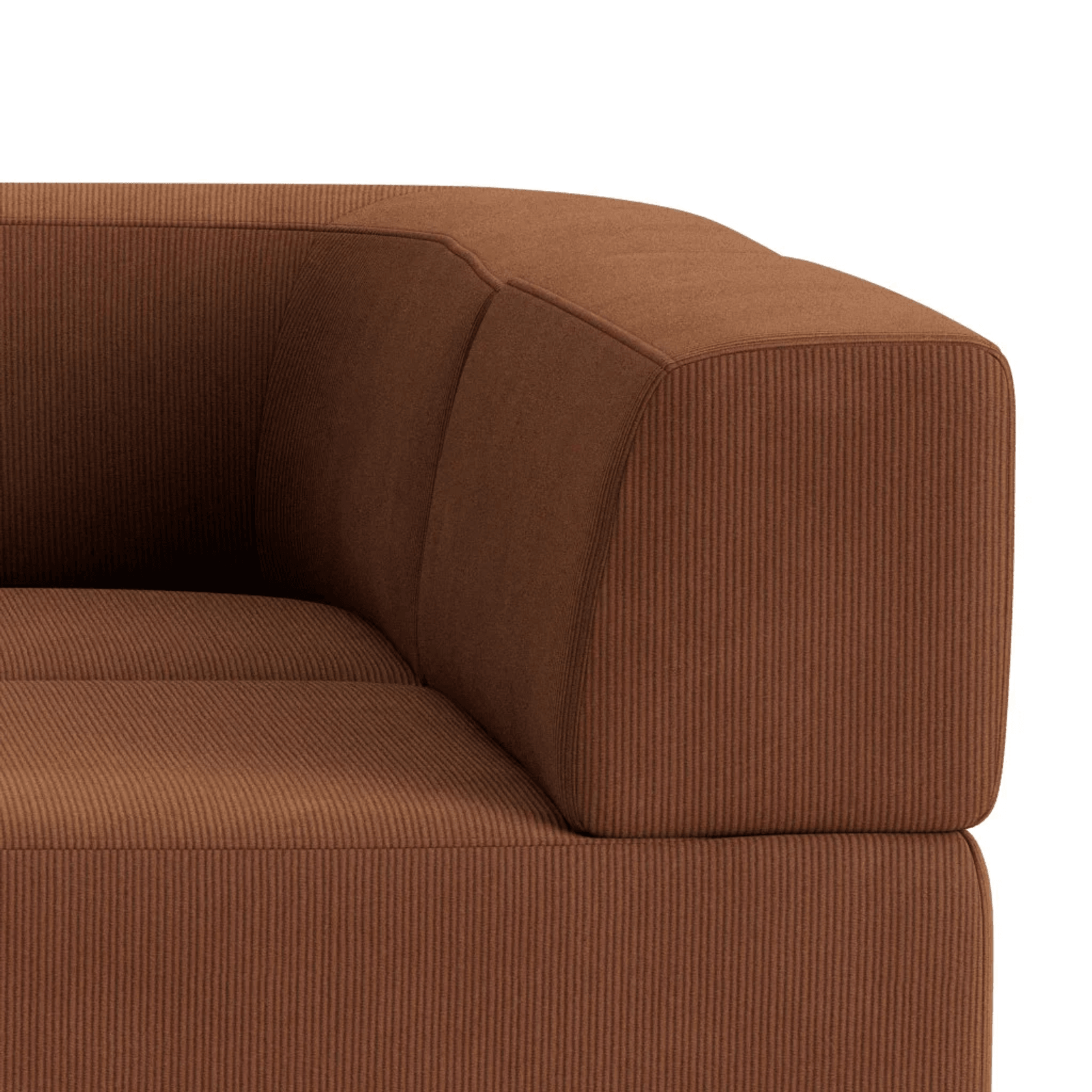 Stretch Pit Sofa - Corduroy Cocoa gallery detail image