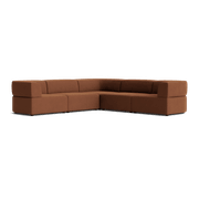 Stretch Corner Sofa - Corduroy Cocoa gallery detail image
