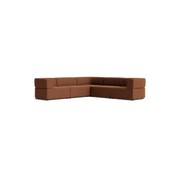 Stretch Corner Sofa - Corduroy Cocoa gallery detail image