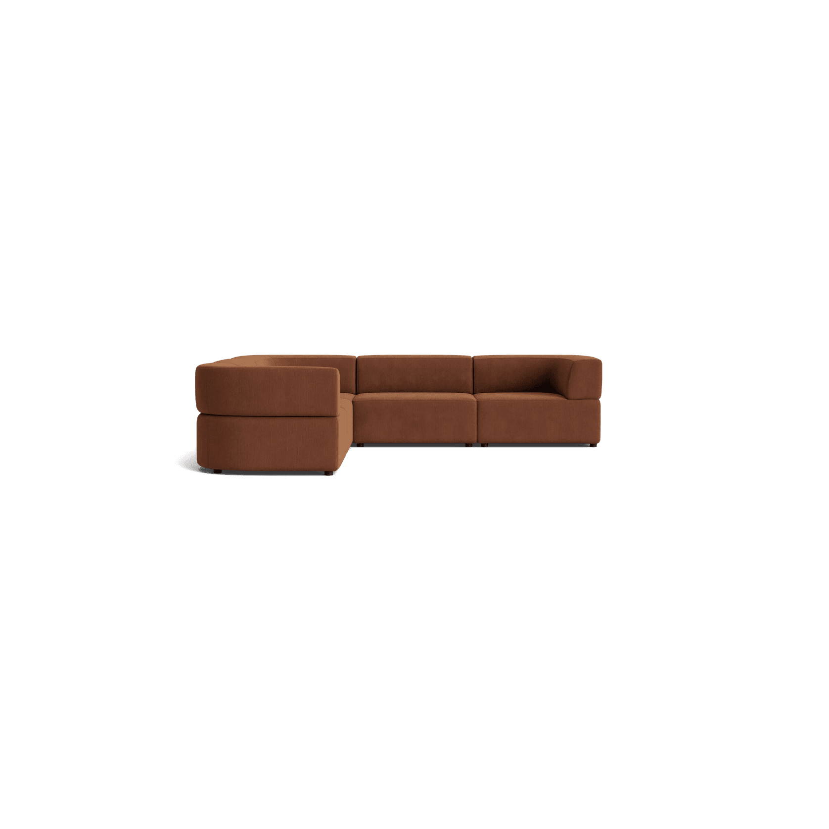 Stretch Corner Sofa - Corduroy Cocoa gallery detail image