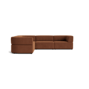 Stretch Corner Sofa - Corduroy Cocoa gallery detail image