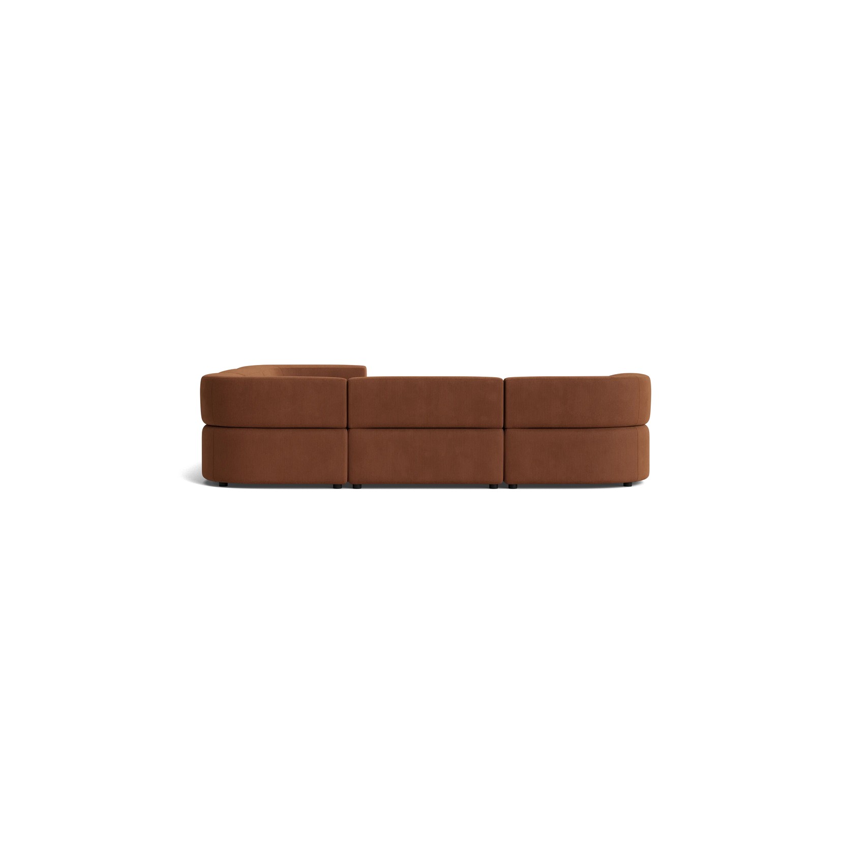 Stretch Corner Sofa - Corduroy Cocoa gallery detail image