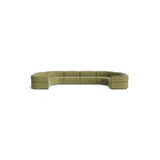Stretch U Shape Modular Sofa - Fossil Eucalyptus gallery detail image