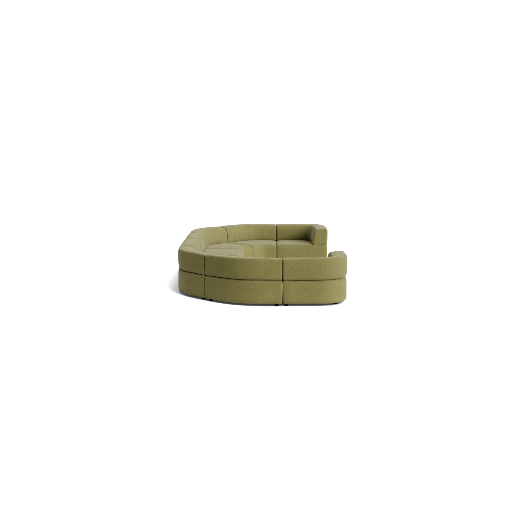 Stretch U Shape Modular Sofa - Fossil Eucalyptus gallery detail image